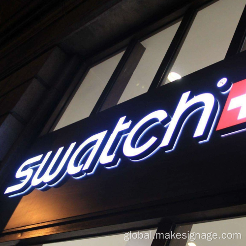 Illuminated Office Signage Borderless letter signs Manufactory